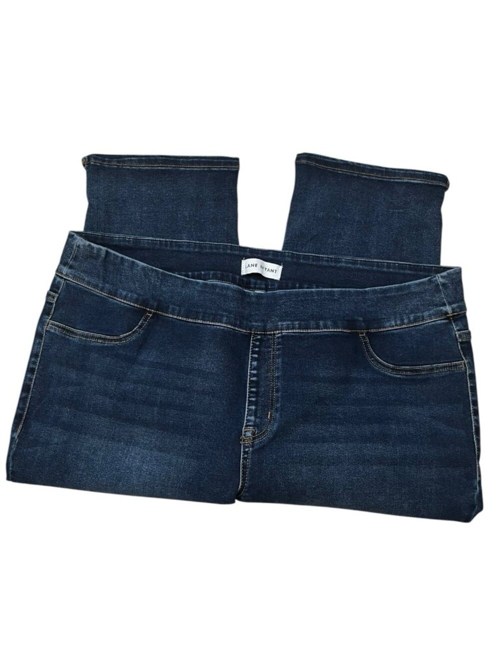 Lane Bryant Mid rise Pull On Jegging Pedal Capri Jeans women's 22